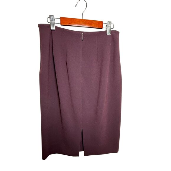 Y2K Diane von Furstenberg Plum Pencil Skirt Size 4‎ Businesscore - Picture 2 of 4